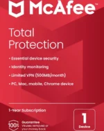 Mcafee Total Protection 1PC 1Y